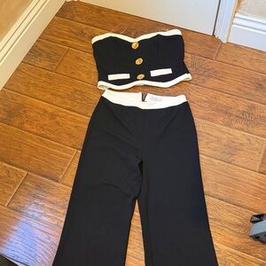 Stylish Black and White Women's Jumpsuit